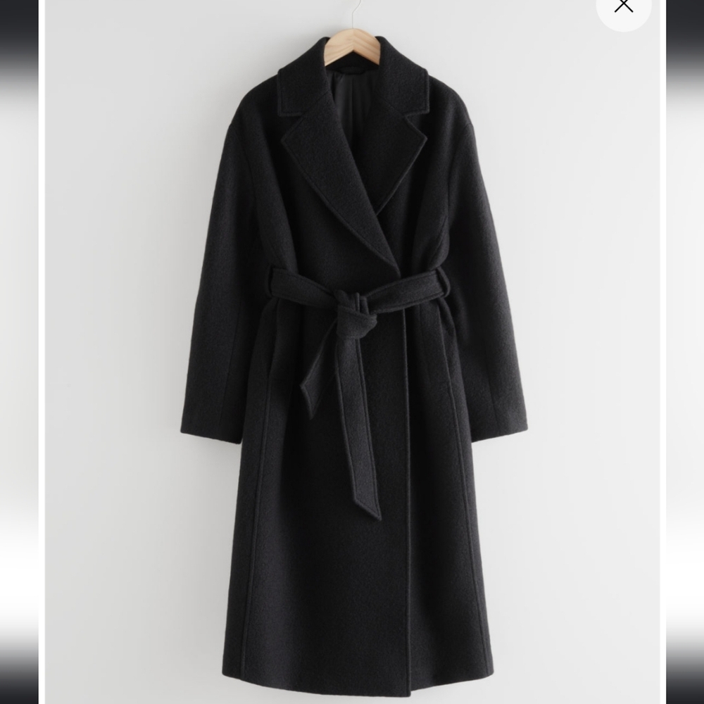 Wool belted coat
